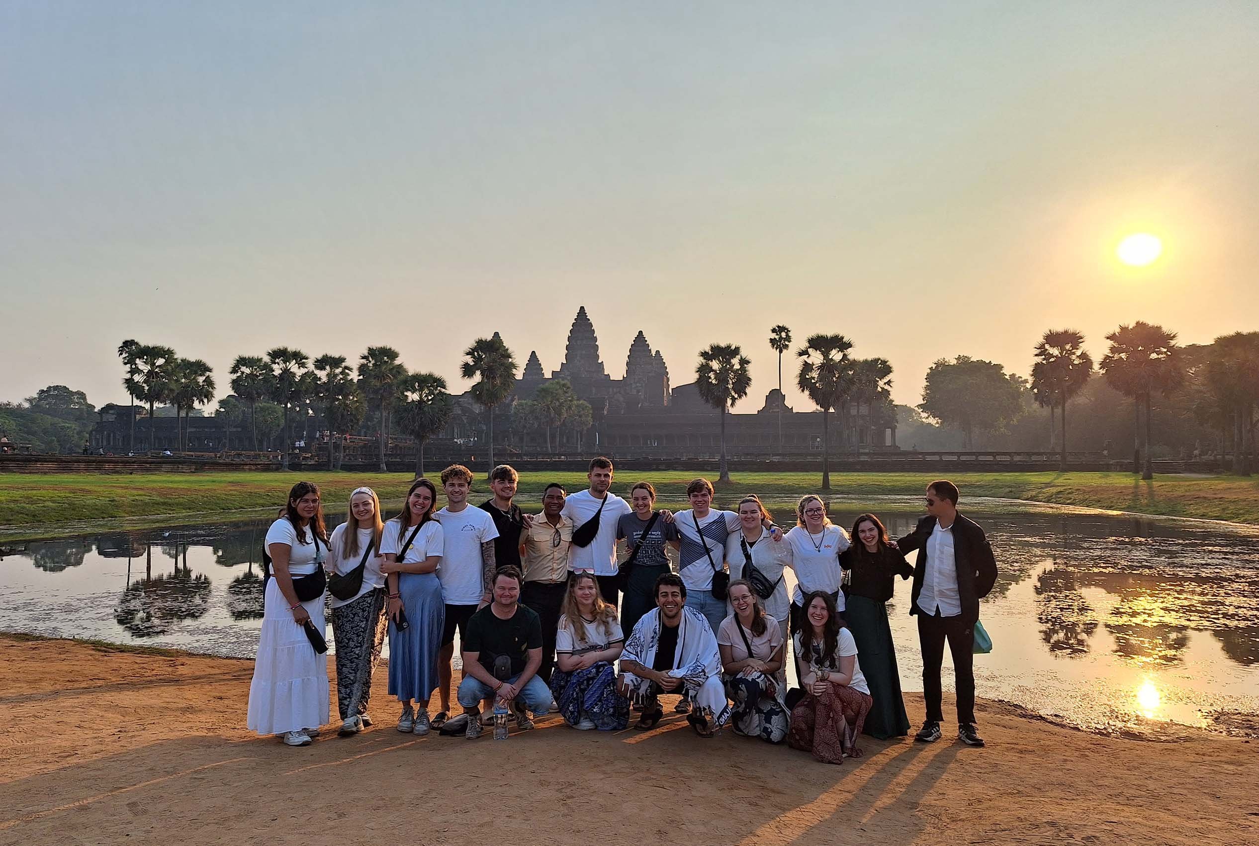 Angkor wat sunrise group